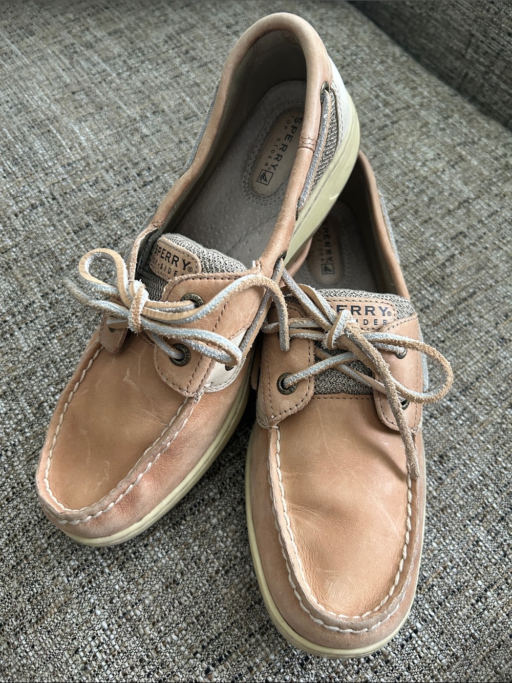 Sperry Brown Leather Classic Boat Shoes Women’s size 9